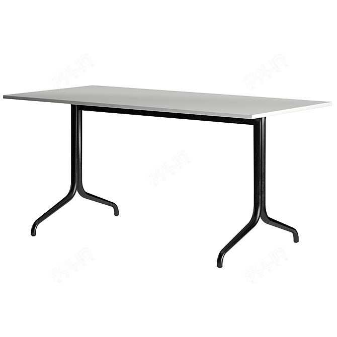 Elegant Belleville Bistro Table 3D model image 1