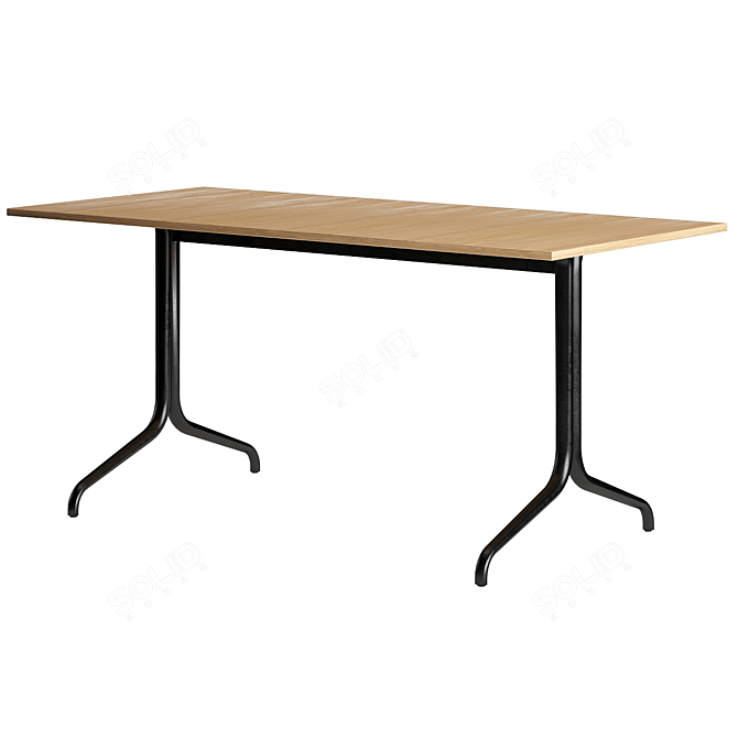 Elegant Belleville Bistro Table 3D model image 2