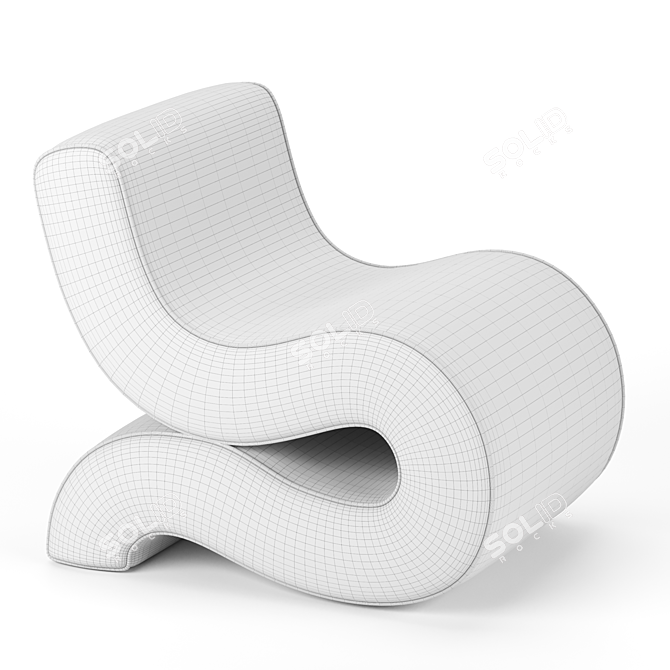 Modern Armchair Eichholtz 3D Model 3D model image 4