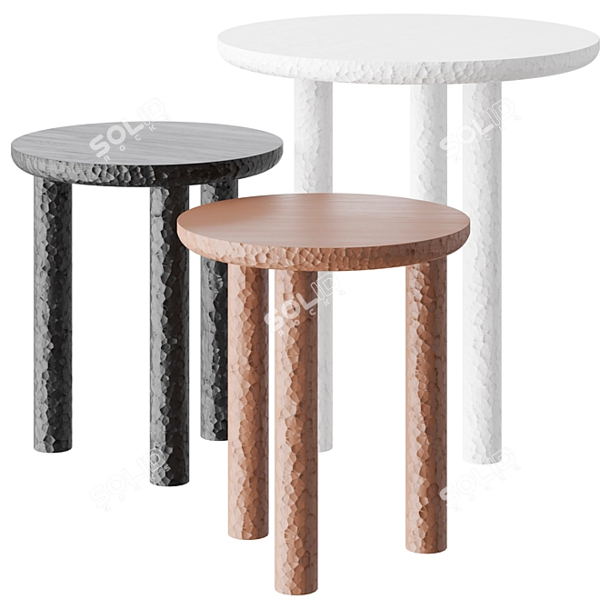 Elegant ROSAE Side Table 3D model image 1