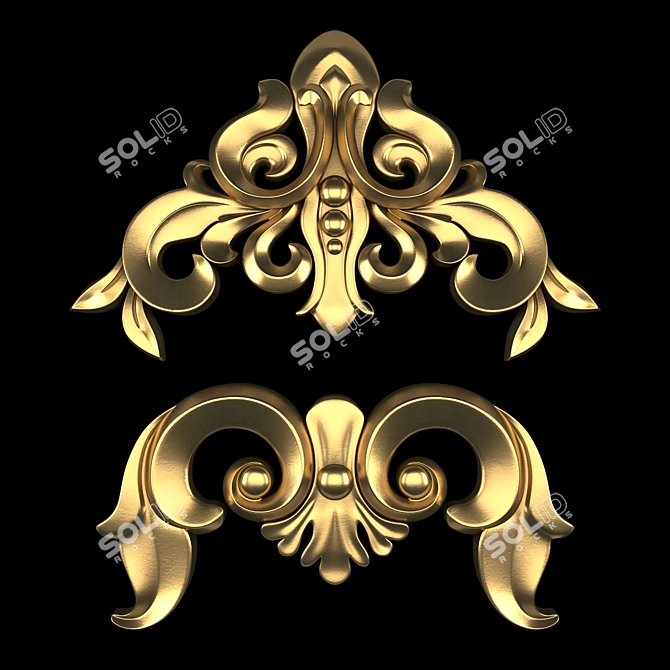 Ornament 24: 3D Max Gold 3D model image 1