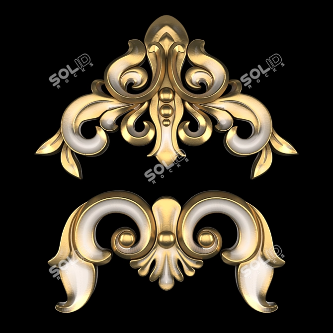 Ornament 24: 3D Max Gold 3D model image 3