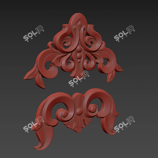 Ornament 24: 3D Max Gold 3D model image 6