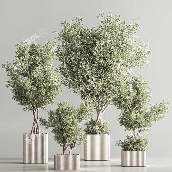 Green Oasis Plant Set 3D model image 4