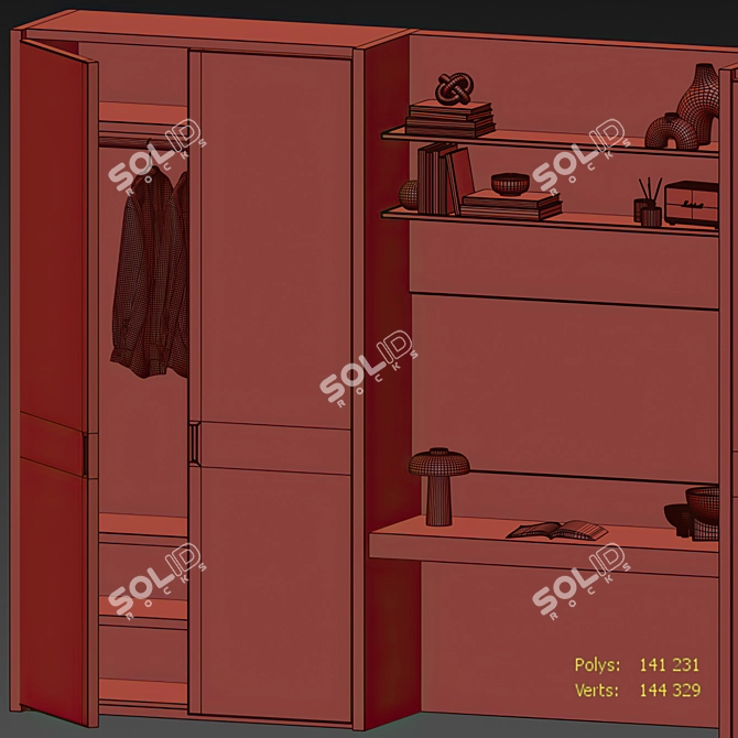 Modern Modular Rimadesio Vanity Furniture 3D model image 5