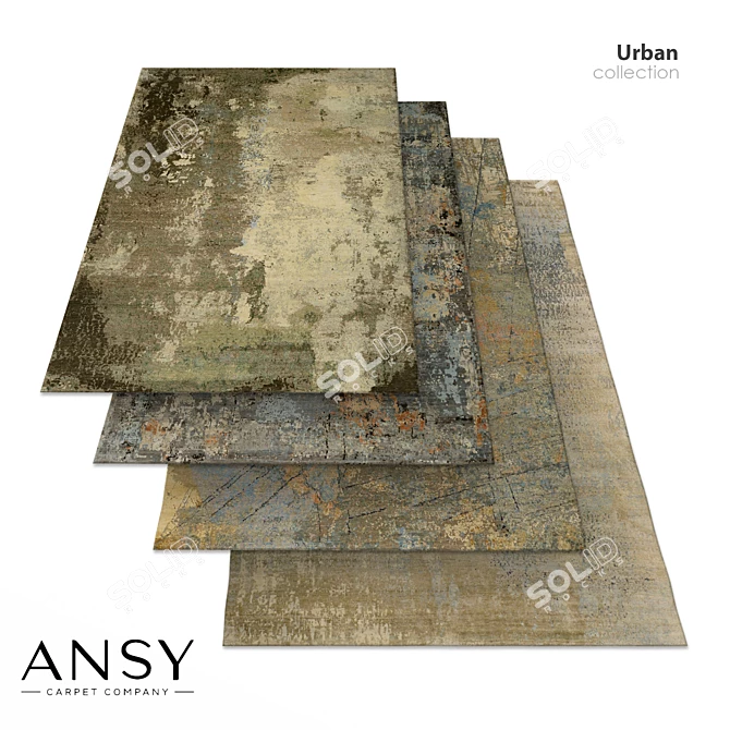 Luxury Urban Carpets by ANSY 3D model image 1