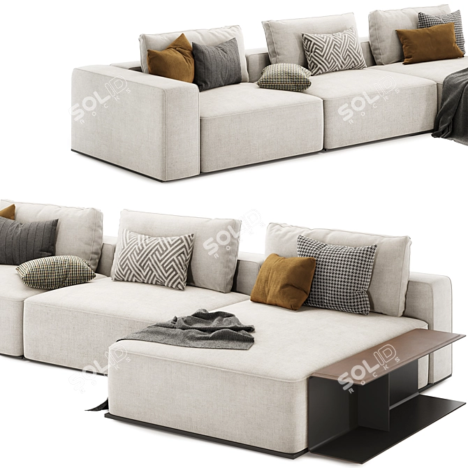 Westside Modular Sofa - Sleek and Versatile 3D model image 2
