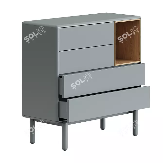 Teulat Corvo Chest Cabinet 3D Model 3D model image 2
