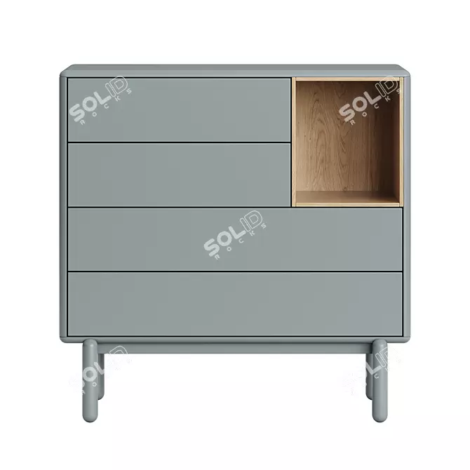 Teulat Corvo Chest Cabinet 3D Model 3D model image 3