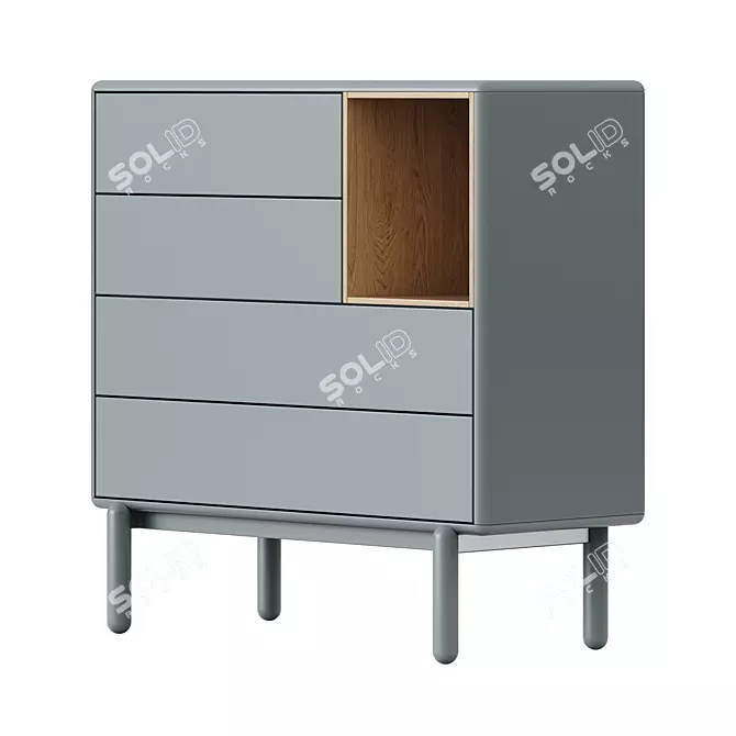Teulat Corvo Chest Cabinet 3D Model 3D model image 4