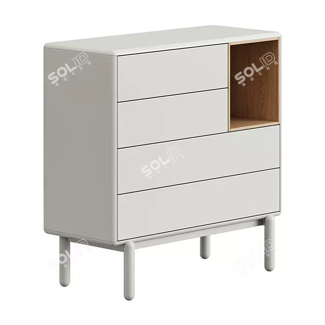 Teulat Corvo Chest Cabinet 3D Model 3D model image 5