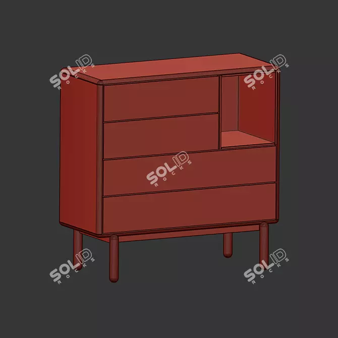 Teulat Corvo Chest Cabinet 3D Model 3D model image 7