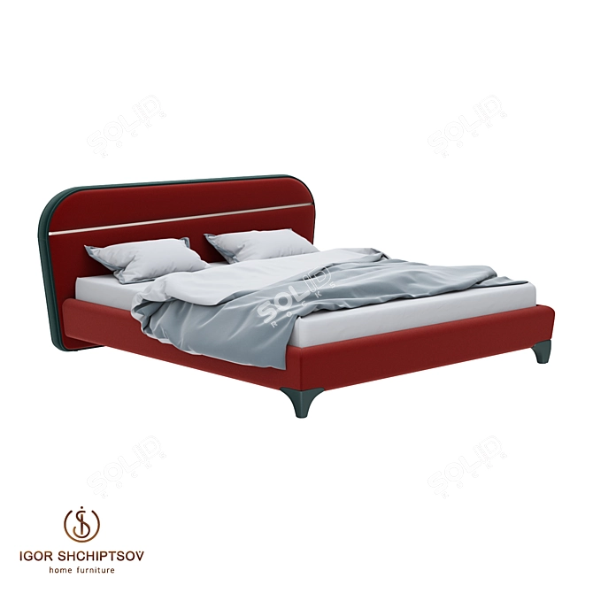 Designer Bed ALICE by IGOR SHCHIPTSOV 3D model image 1