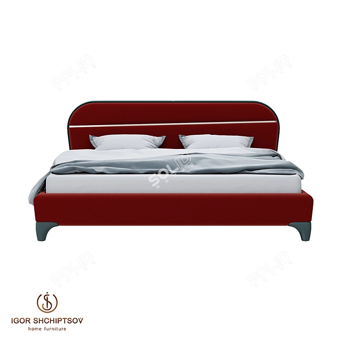 Designer Bed ALICE by IGOR SHCHIPTSOV 3D model image 2