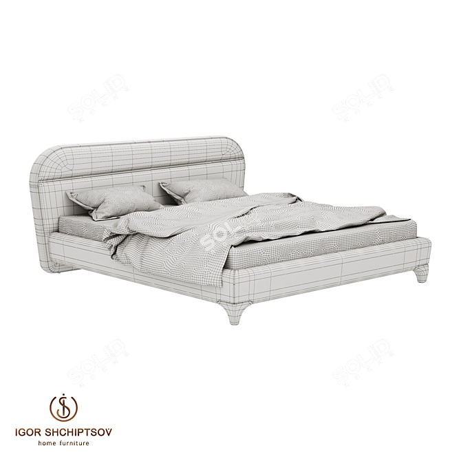Designer Bed ALICE by IGOR SHCHIPTSOV 3D model image 3