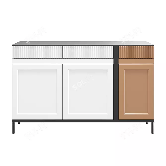 Kondratev Sideboard: Elegant Storage Solution 3D model image 2