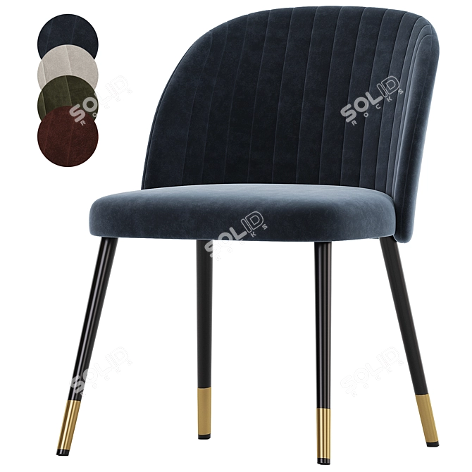  Woodville Chair Collection Variety 3D model image 4