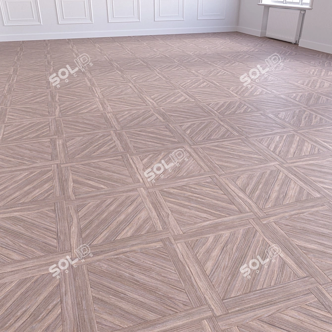 Wood Floor 3D Model Kit 3D model image 4