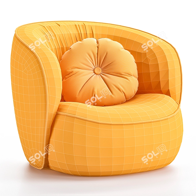 Modern Ovata Lounge Chair 3D 3D model image 5