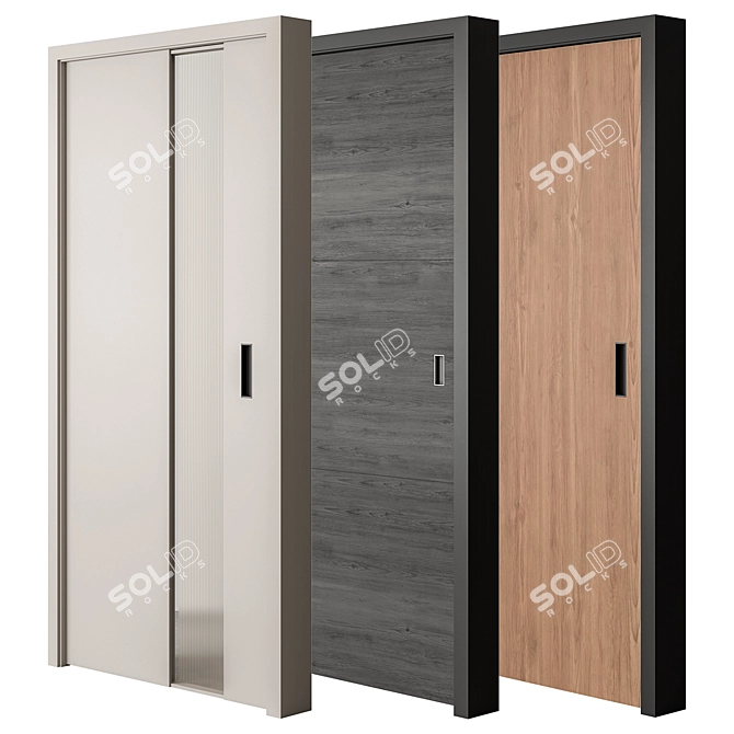 Translation from Russian: Набор дверей 58

 Elegant Doors Set 58  3D model image 1