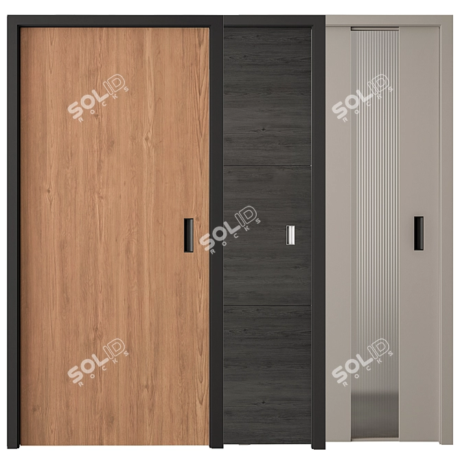 Translation from Russian: Набор дверей 58

 Elegant Doors Set 58  3D model image 5