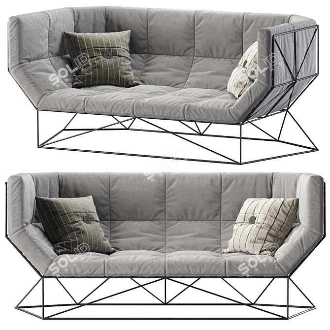 Modern FOXHOLE Sofa Design 3D model image 1