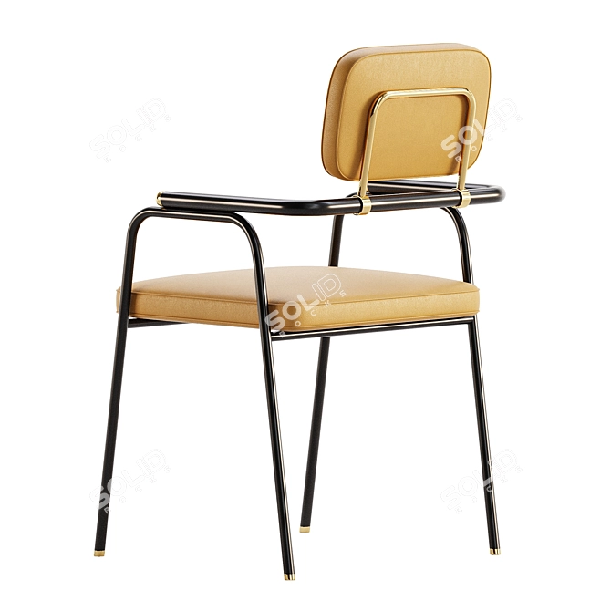 Elegant BERGMAN Dining Chair 3D model image 4