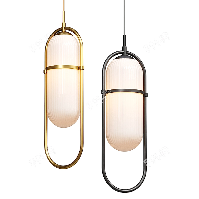  Sleek Trotte Pendant Light 3D model image 1