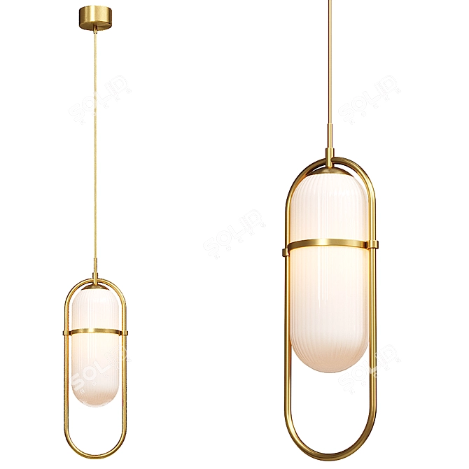  Sleek Trotte Pendant Light 3D model image 2