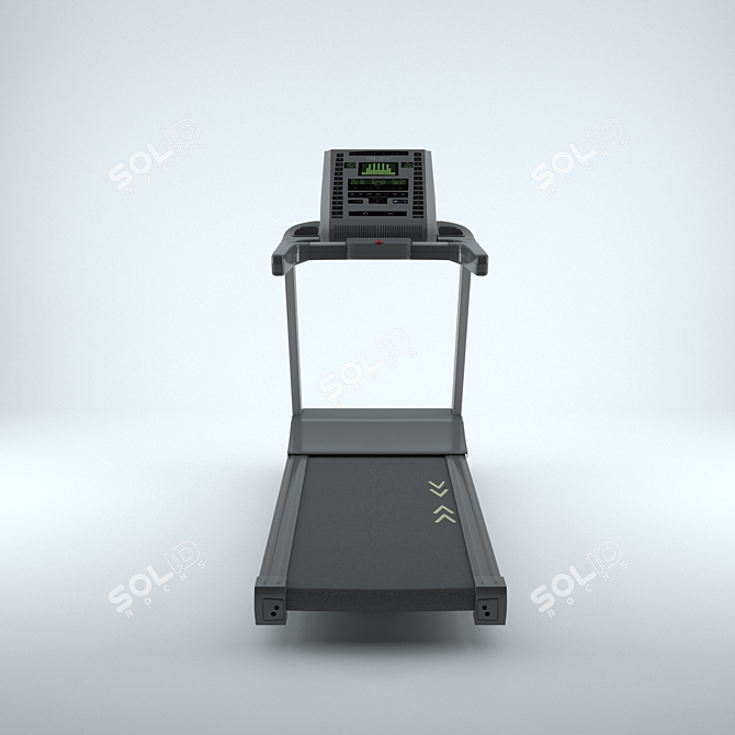 Virtual Trainer Treadmill Model 3D model image 2