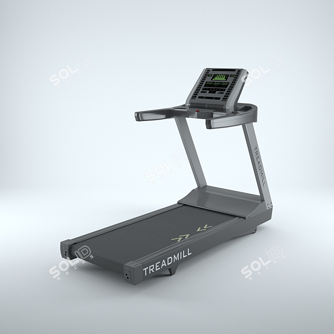 Virtual Trainer Treadmill Model 3D model image 4