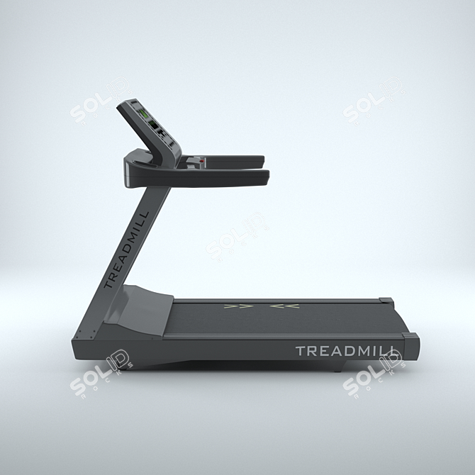 Virtual Trainer Treadmill Model 3D model image 6