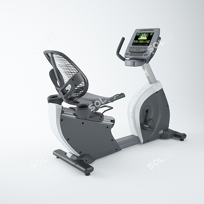 Smart Recumbent Bike 3D Model 3D model image 1