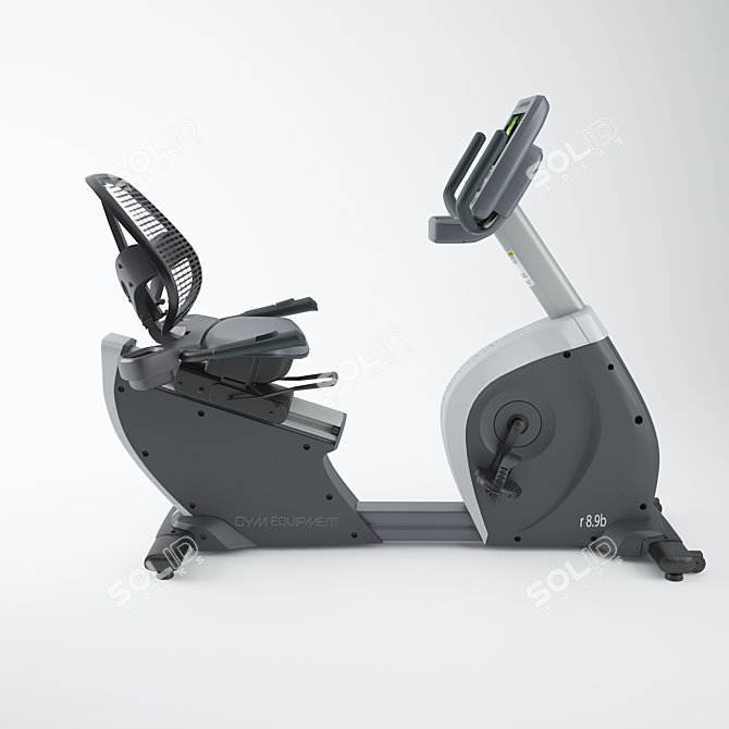 Smart Recumbent Bike 3D Model 3D model image 4