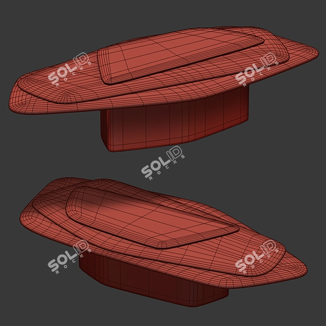 Zana Minimalist Coffee Table 3D model image 2