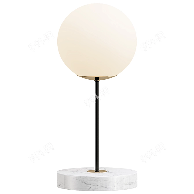 Modern Sphere Table Lamp Design 3D model image 1