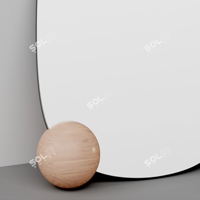 Abstract Pine Sphere Floor Mirror 3D model image 3