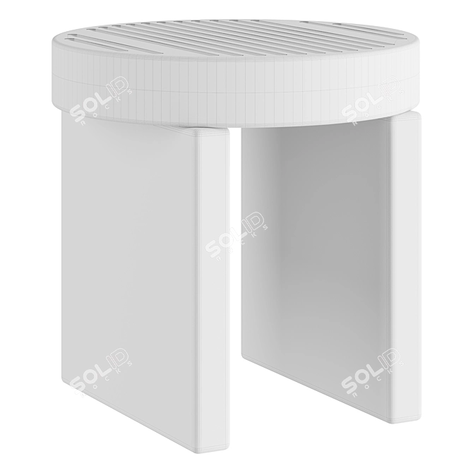 Title: Modern Rillos Side Table 3D model image 3