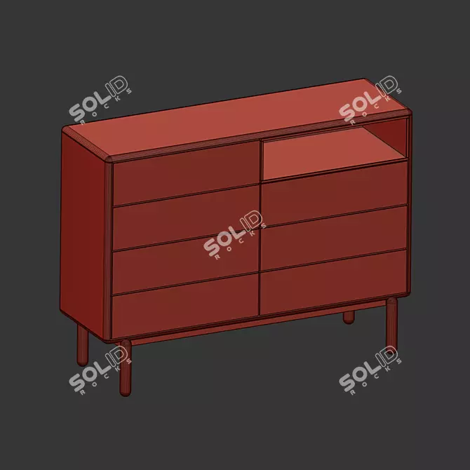Teulat Corvo Chest Cabinet 2 3D model image 7