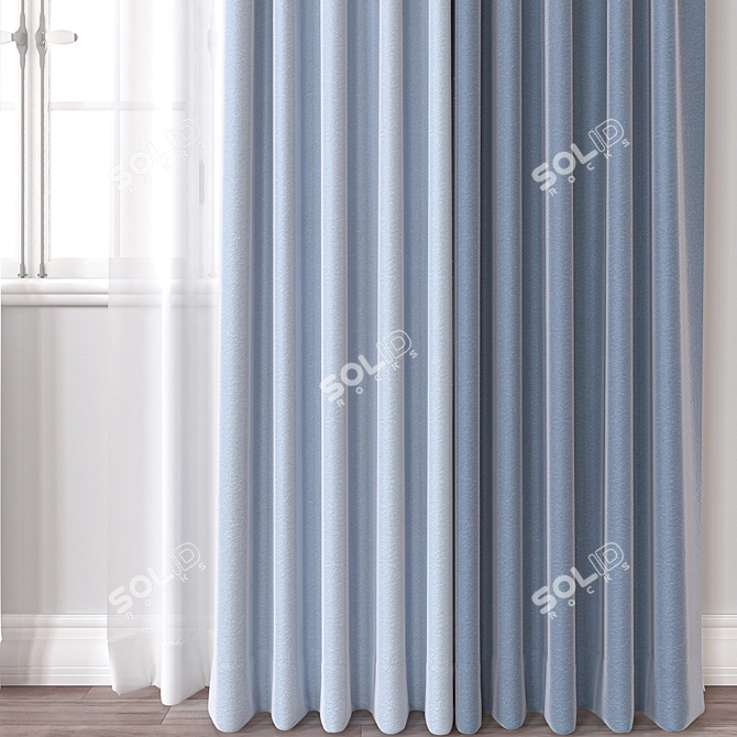 Rendered Curtain Design Models 3D model image 3