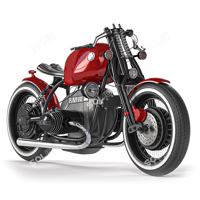 BMW R100 Cafe Racer 3D 3D model image 1