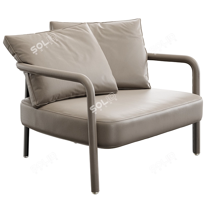 Chic Pochette Armchair - Vray+Corona 3D model image 1