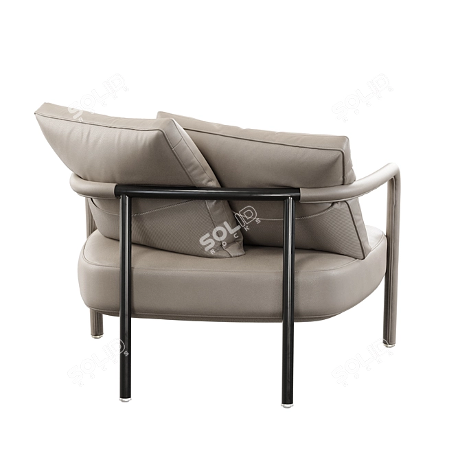 Chic Pochette Armchair - Vray+Corona 3D model image 4