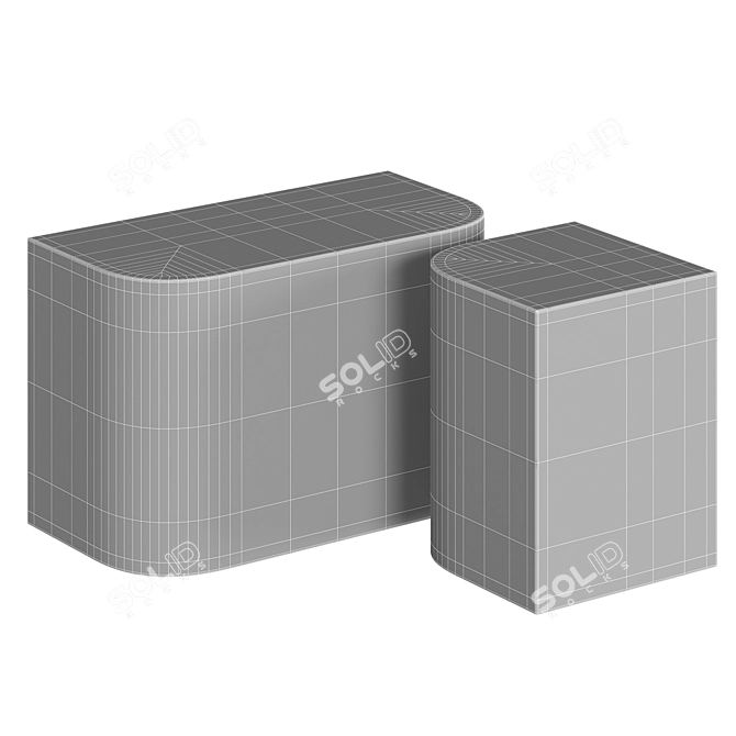 Modern Minotti JAMES Table 3D model image 2