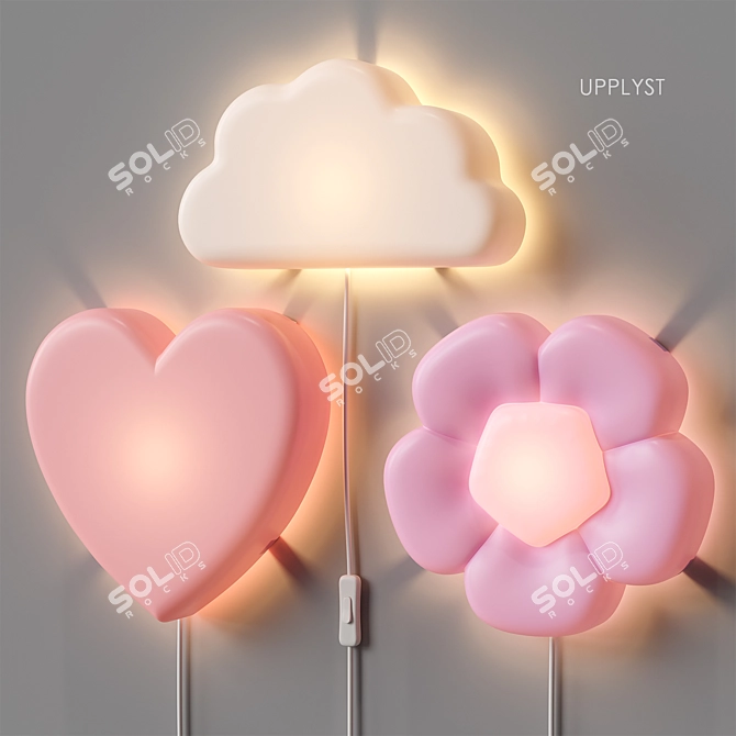 IKEA UPPLYST LED Wall Lamps 3D model image 1