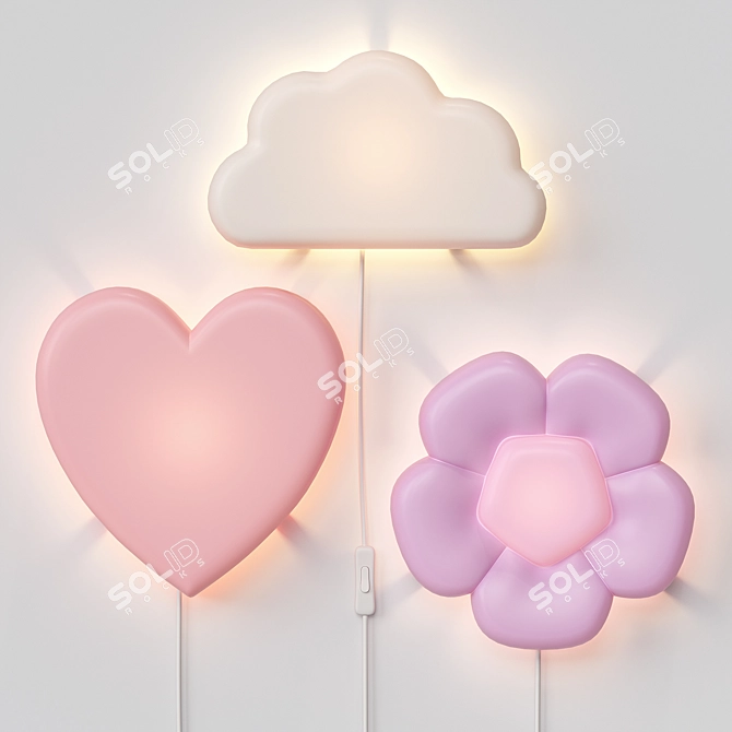 IKEA UPPLYST LED Wall Lamps 3D model image 3