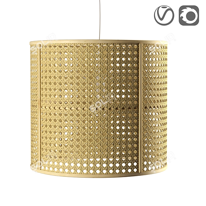 Natural Poetry Pendant Light 3D model image 1