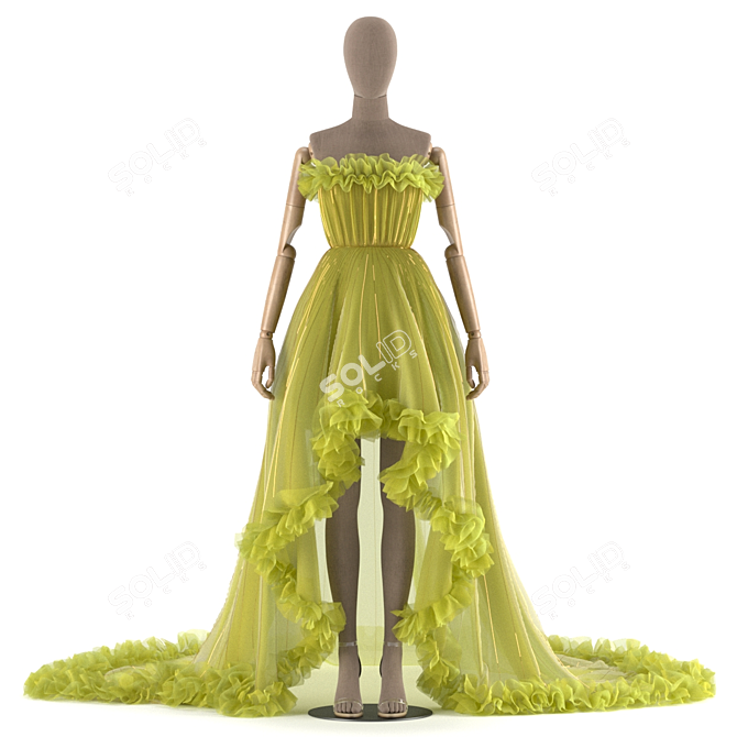 Title: Corona Fashion Mannequin 3D Model 3D model image 2