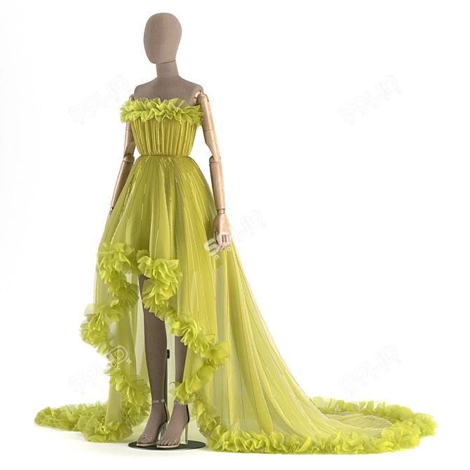 Title: Corona Fashion Mannequin 3D Model 3D model image 3