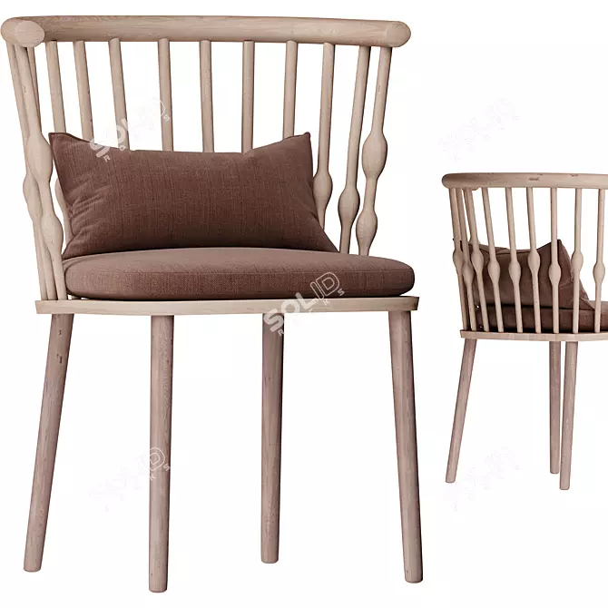 Modern NUB Chair Design 3D model image 1